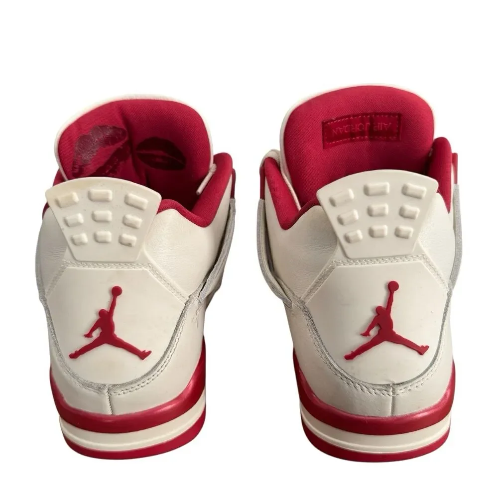 Air Jordan 4 Retro Valentines Day Wmns 12.5/ M 11 HV0823-108 Pale Ivory Red